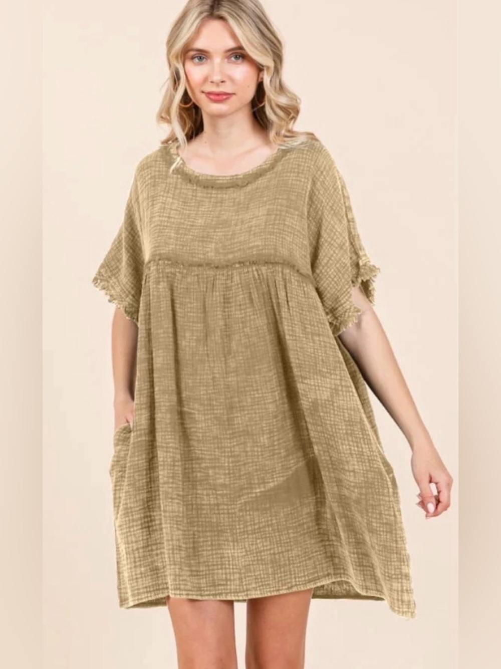 NWT Culture Code Ribbed Knit Dress - Camel - Small